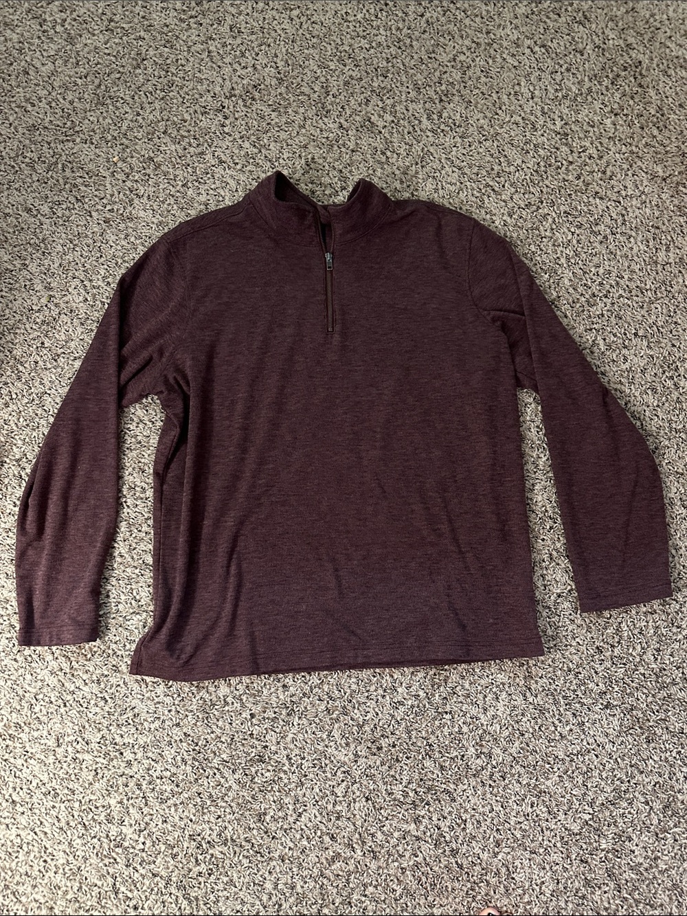 GAP Men's Half-Zip Sweater - Burgundy Heather